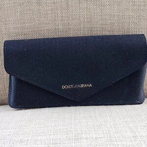 Dolce & Gabbana Glasses Case Black Semi Hard Case for Glasses Case only